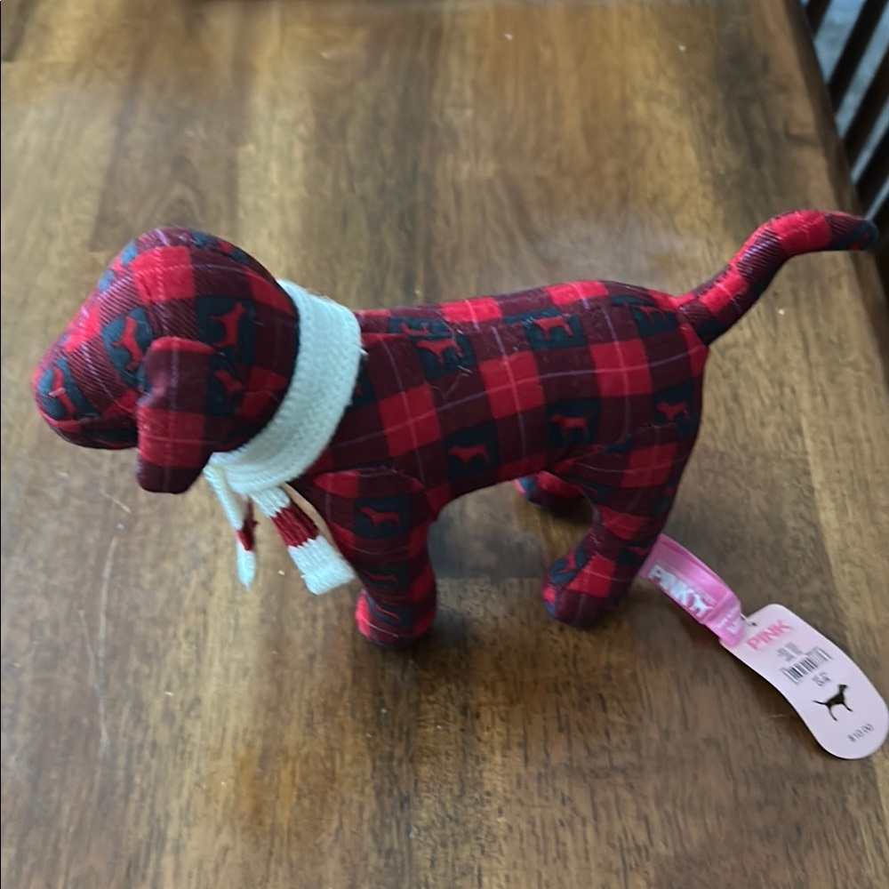 PINK Victoria's Secret Red and Black Dog Toy